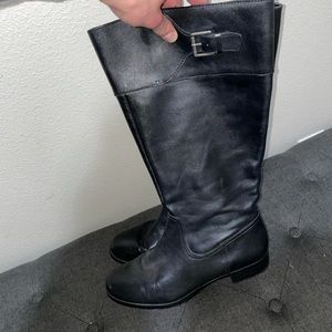 Ralph Lauren leather boots black